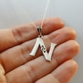 thumbnail image 2 of Celtic Initial Letter N Pendant Necklace - 925 Sterling Silver - Celtic Knot Initial, 2 of 3