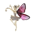 thumbnail image 2 of 1Pc Brooches and Pins for Women, Brooch Pins, Copper Delicate Rhinestone Angel Wing Brooch is the Perfect Gift for Wife Mother or Daughter, Purple, 2 of 7