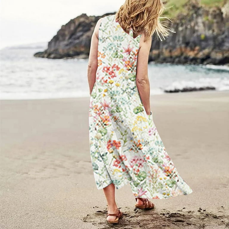 Ovticza Cute Summer Dresses for Women Trendy Boho Flowy Maternity Maxi Dresses Floral Tank Long Sundresses Sleeveless Cotton Linen Sundresses Over 50 with Pockets Beige L - Walmart.com Ovticza Cute Summer Dresses for Women Trendy Boho Flowy Maternity Maxi Dresses Floral Tank Long Sundresses Sleeveless Cotton Linen Sundresses Over 50 with Pockets Beige L - Walmart.com