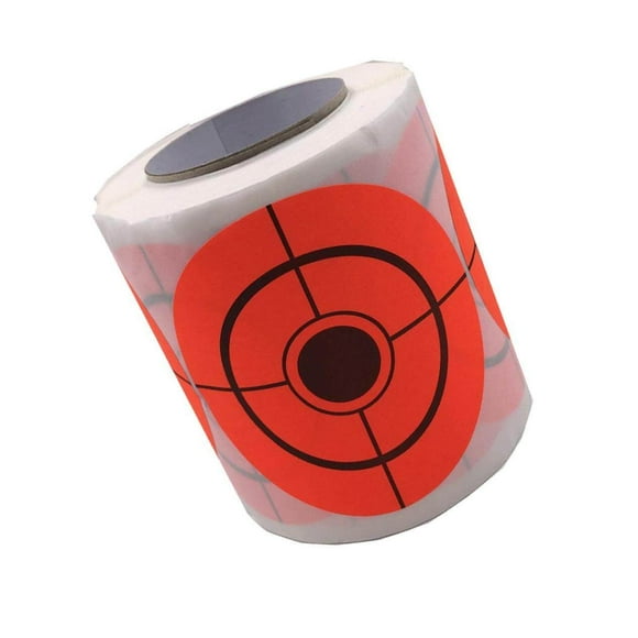 250pcs Paper Target Roll Florescent Shooting Practice Archery Target 2.5" Adhesive Shooting Target Stickers