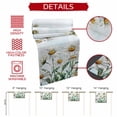 thumbnail image 5 of Spring Floral Short Table Runner 36 Inches Long,Watercolor Summer Botanical White Daisy Cotton Linen Table Runners Dresser Scarves,Tabletop Scarf Furniture Cover for Home Dinner Party Decor 13"x36", 5 of 8