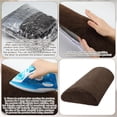 thumbnail image 5 of Cojín Reclinable para Pies, Espuma Viscoelástica de Alta Resiliencia, Cojín para Dormir, Multiusos, Almohada Enrollable para Piernas, Color Marrón., 5 of 5