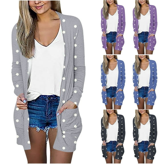 SELONE Lightweight Cardigans for Women Summer Beach Outwear Top Open Front Cardigan Thin Cover Ups Casual Tops Long Cardigans with Pockets Everyday Wear Beach Vacation Outfits Going Out Cardigan