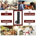 thumbnail image 3 of QiShi Electric Opener, Rechargeable Automatic Corkscrew Cordless Bottle Opener Set with Foil Cutter, Vacuum Stopper and Aerator Pourer, Ideal Gift Sets, 3 of 8