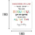 thumbnail image 2 of Daughter-In-Law Birthday Card - You Are Beautiful You Are Special - 5 x 7 Inches$$Office, 2 of 8