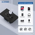 thumbnail image 4 of Enchufe de pared ELEGRP 15A con 3 puertos USB, negro mate, 4 of 8