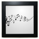 thumbnail image 1 of Flappg musica 5-le personal Mesa de pared con marco cuadrado negro, 1 of 4
