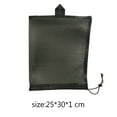 thumbnail image 2 of Yucurem Drawstring Mesh Storage Bag Laundry Bag Multi Purpose Breathable for Wet Clothes Essential for Travel (black), 2 of 7
