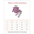 thumbnail image 2 of 3 Months Baby Girls Clothes 6 Months Girls 3PCS Fall Winter Clothing Set Letter Print Infant Girls Long Sleeve Top Pants Headband Set Purple, 2 of 8