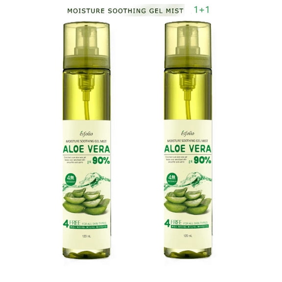 [1+1] Esfolio - 90% Aloe Vera Moisture Soothing Gel Mist 120 mL, 2 packs