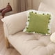 thumbnail image 5 of Funda de almohada de flores bordadas en verde - Cojín de sofá de poliéster de 45x45 cm para salón, 1 pc, 5 of 5