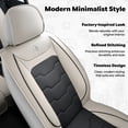 thumbnail image 2 of 2009 for Volkswagen Jetta Car Seat Protectors Leather Upholstery Upholstery Protection Vehicle Specific Soft Touch Airbag Compatible, 2 of 9