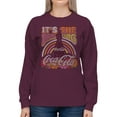 thumbnail image 2 of Officially Licensed Coca Cola Retro Coca-Cola Real Thing Art Women's Sweatshirt, 2 of 3