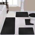 thumbnail image 5 of kladzum Bathroom Rug Sets 5 Piece, Soft Absorbent Bath Rug Sets Non-Slip Soft Carpet Mats Set with U-Shaped Toilet Mat, Machine Washable Bath Rugs for Bathroom, Tub, Shower, Floor Mats, 5 of 7