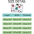 thumbnail image 3 of GZHJMY Soft Foam Nursery Area Rugs Christmas Trees Snowflake Doodle Pattern Non Slip Play Mats for Kids Boys Girls Playing Room Living Room60x39 inch Carpet Runner, 3 of 6