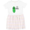 thumbnail image 3 of Inktastic I'm Kind of a Big Dill Pickle with Sunglasses Girls Toddler Dress, 3 of 5