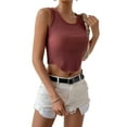 thumbnail image 3 of Liacowi Women's Sleeveless Basic Camisoles Crop Top Sexy Ribbed Knit Slim Fit t Vest Tank Tops, 3 of 6