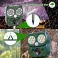 thumbnail image 4 of Repelente De Gatos Ultrasónico Profesional Repelente De Animales Solar Ip66 A Prueba De Agua con Sensor Infrarrojo De Frecuencia Ajustable para Alargar Tores, Perros, Gatos, Pájaros, 4 of 5