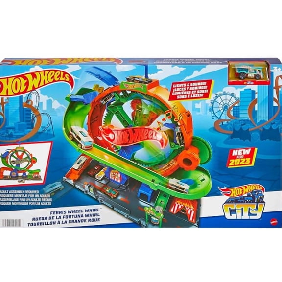 Mattel Hot Wheels City Ferris Wheel Whirl Playset