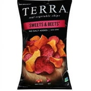 Terra Gluten Free No Salt Added Real Vegetable Chips Sweets & Beets -- 5 oz Pack of 3