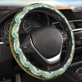 thumbnail image 4 of Kdxio Field Style Bicycle Young Sunflower Print Elastic Stretch Steering Wheel Cover,Auto Steering Wheel Cover,15 Inch Anti-Slip,Warm in Winter and Cool in Summer,Fit Suvs,Vans Cars,Trucks, 4 of 5