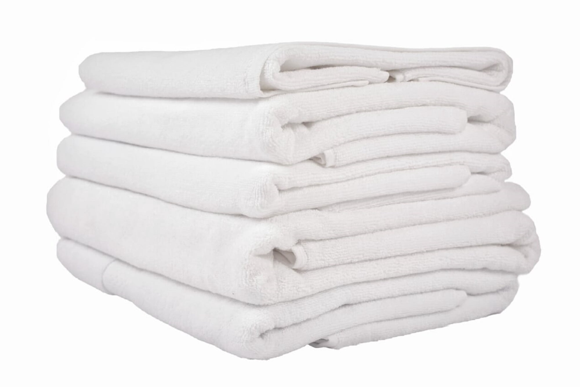 100% Turkish Cotton Luxury Hotel Spa Gym Hand Towel (10 Pack, White)