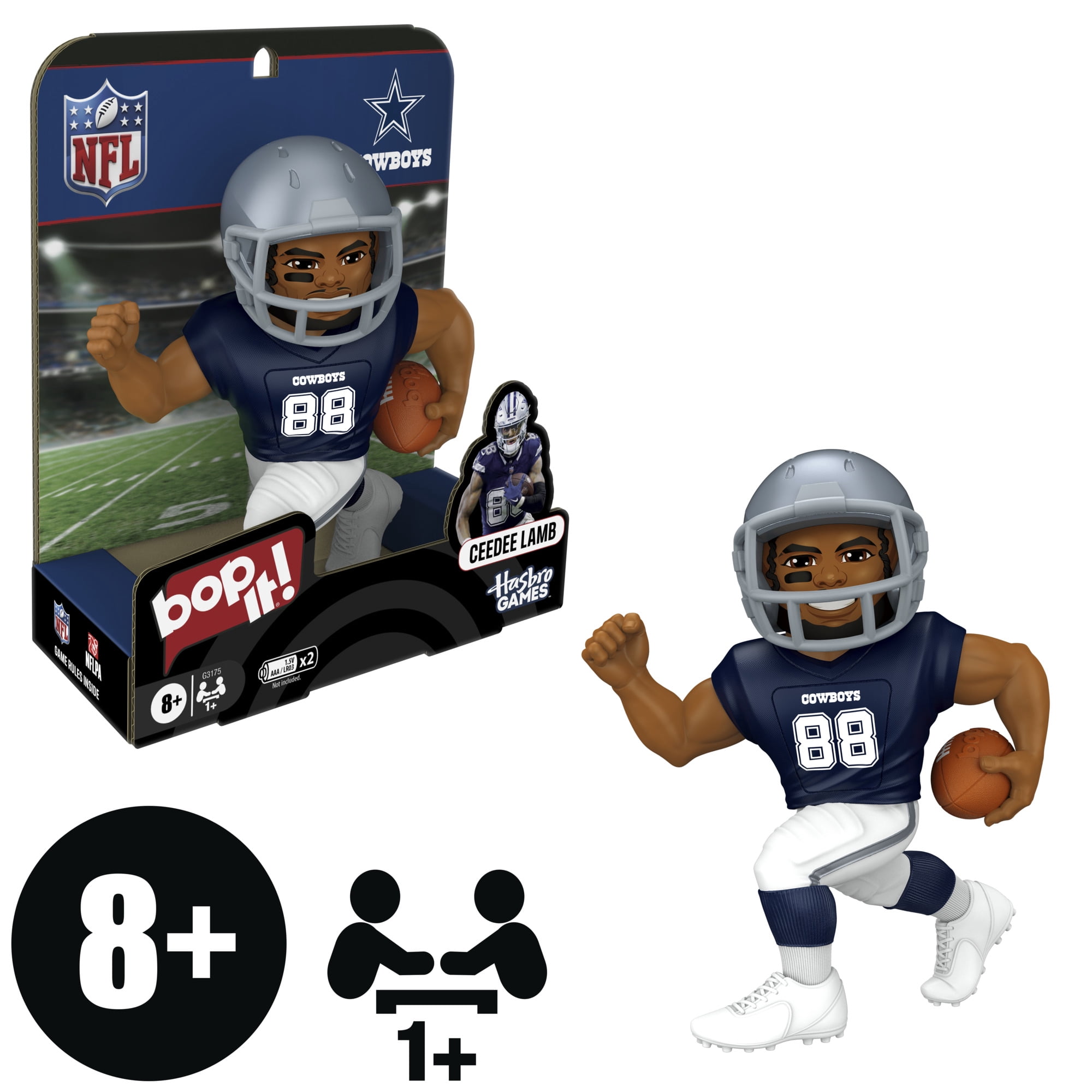Bop It! CeeDee Lamb Edition Game, Officially Licensed NFL Games for Kids and Teens, 8+