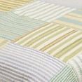 thumbnail image 4 of Spa Stripe's 100% Cotton 3PC Vermicelli-Quilted Striped Patchwork Quilt Set (Full/Queen Size), 4 of 5