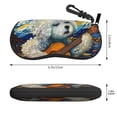 thumbnail image 2 of Bingfone Dog Guitar Starry Night Print Sunglasses Case Portable Travel Zipper Eyeglasses Case With Hook, 2 of 6