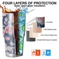 thumbnail image 7 of 30oz Pioneer Flower Tumblers Stainless Steel Tumbler with Lid and Straw,Vacuum Insulated Double Wall Travel Tumbler Cups Mug with Cleaning Brush for Coffee,Tea, 7 of 7