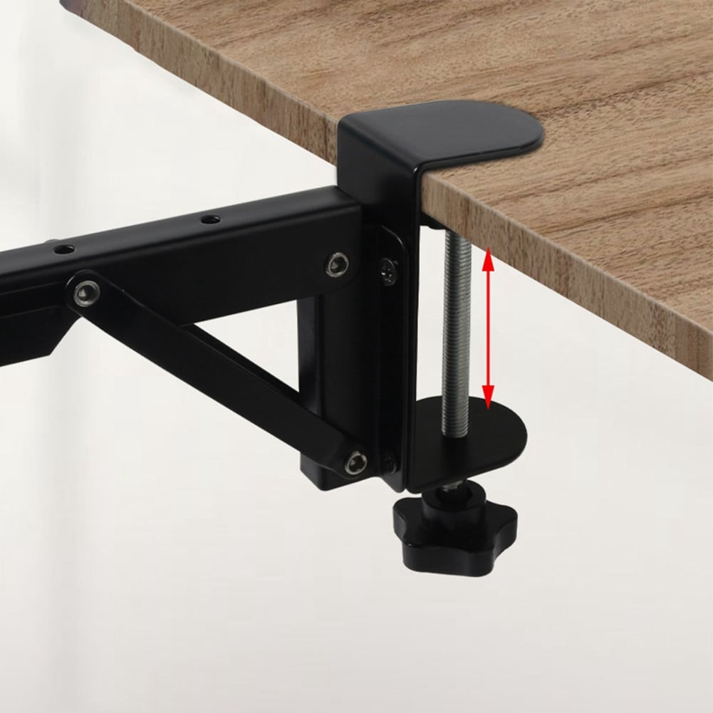 1-Piece Sliding Desk Extension Plate Support Clipon Keyboard Tray Hand Rest