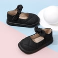thumbnail image 4 of Toddler Girl Mary Jane Dress Shoes with Bow Flower Girl Shoes Little Girl School Uniform Shoes for Wedding Party Black 23, 4 of 4
