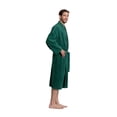 thumbnail image 2 of Turkuoise Men's Terry Cloth Robe 100% Premium Turkish Cotton Terry Kimono Collar, 2 of 5
