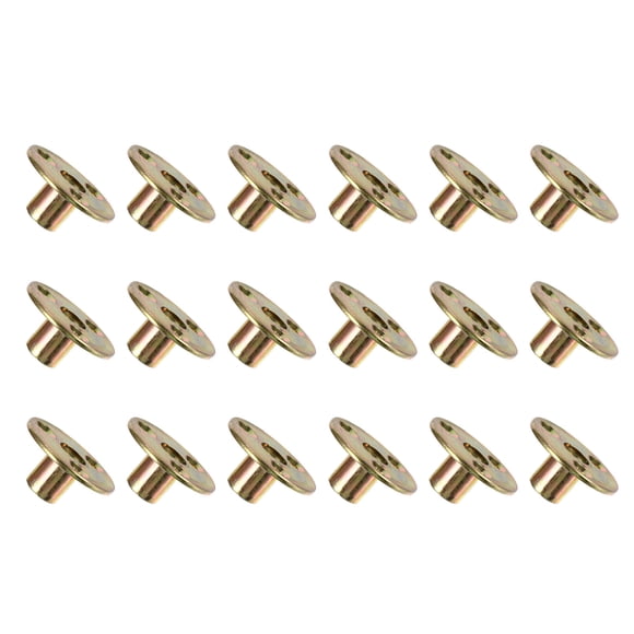YSNOOWE Écrous de Bride à Trois Trous 18 Pcs Écrou de Fixation en Fer Brun pour Écrou à Vis avec Design Simple M8X10