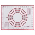 thumbnail image 1 of Tapis de Pétrissage en Silicone Antiadhésif pour Pizza, Rouleau de Pâte Portable, Outil de Cuisson, Accessoires de Cuisine Rouge 40x30cm, 1 of 7