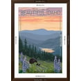 thumbnail image 5 of Art.com Idaho - Bear and Spring Flowers Art Print by Lantern Press, Brown Frame Wall Art, 32" x 44", 5 of 5