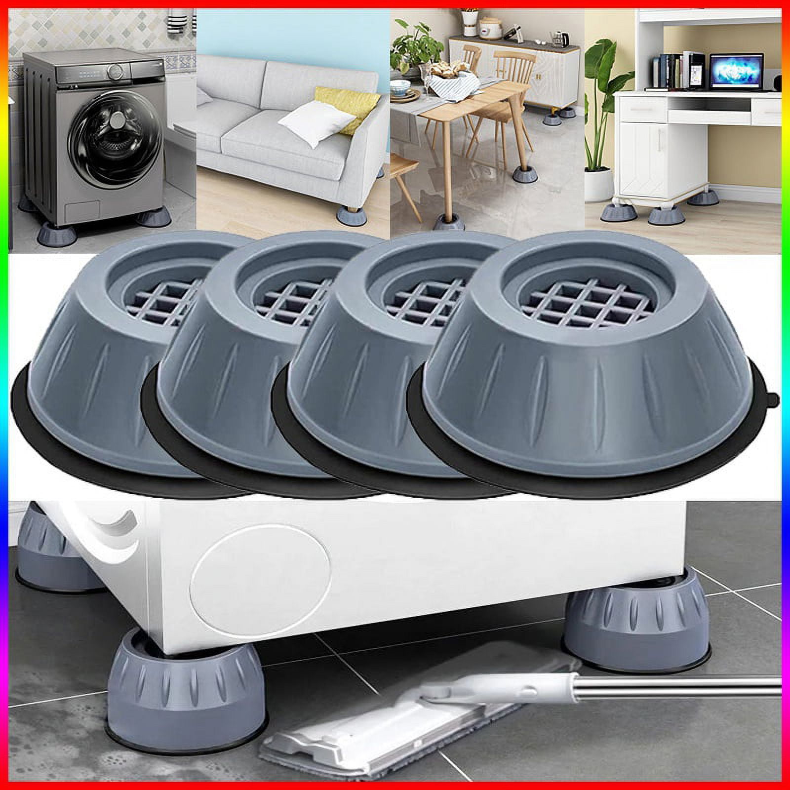 1/4/8/12 Pcs Universal Anti-Vibration Feet Pads Washing Machine Rubber Mat Anti-Vibration Pad Dryer Refrigerator Base Fixed Non-Slip Pad