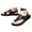 Black, variant on Mepaouo Sandals for Men Adjustable Strap Summer Beach Flip Flops Leather Open Toe Casual Flats Shoes