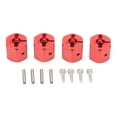 thumbnail image 2 of 4 Uds Adaptador Hexagonal de 12mm aleación de aluminio 12mm Adaptadores de transmisión de Cubo Hexagonal de Rueda para Axial SCX10 90046 para D90 1/10 RC Car ANGGREK Otros, 2 of 8