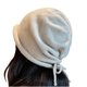 thumbnail image 1 of Sombreros de otoño e invierno para mujer, de color liso, con lazo, de lana enrollada con cordón., 1 of 1
