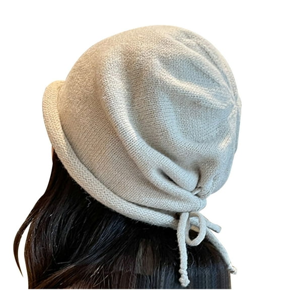 Guluxicc Beanie Hat for Women Winter Warm Hats Slouchy Thick Knit Cap, Beige