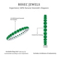 thumbnail image 5 of Rosec Jewels Real Emerald Eternity Ring for Anniversary - May Birthstone Emerald Stackable Ring - Ready to Gift with Jewelry Box, 14K White Gold, US 13.00, 5 of 6