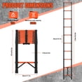 thumbnail image 5 of Dbuoem 12.5 FT Telescoping Ladder,330lbs Max Capacity Extension Ladder,Collapsible Ladder with Anti-slip Feet for Home,Roof,RV,Outdoor Work, 5 of 7