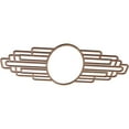 thumbnail image 2 of 34"W x 17"H x 9 3/8"IW x 16 1/8"IH x 3/8"T Elizabeth Wood Fretwork Pierced Ceiling Medallion, Walnut, 2 of 3