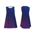thumbnail image 7 of Wukai Neon Glitter Print Women's Sleeveless Dress, Loose Fit Casual Dress for Women, Comfortable Sleeveless Summer Dress, 7 of 7