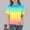 Mint Green, variant on ITSAME Girls School Uniform Polo Shirt Gradient Print Short Sleeve Summer Fashion Casual Pullover Light Blue Size 7-8 Years