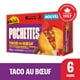 McCain Pockets® Beef Taco, Made in Canada from domestic and imported ingredients, 6 x 90g