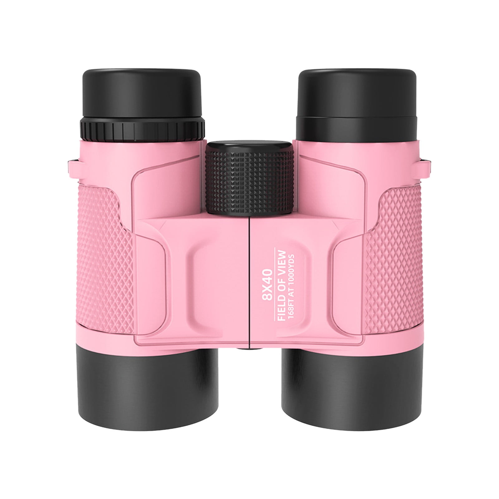 Binoculars - 8x30 Folding Optics, Lightweight Rubber Eyepiece, Educational Outdoor Toy for Bird Watching & Nature Exploration(Pink)