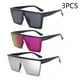 thumbnail image 1 of Gafas de sol de una pieza con montura grande para mujer, lentes coloridas de moda europea y americana, nuevas, 1 of 5
