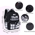 thumbnail image 2 of Mochila escolar Roffatide Anime Kuromi para niñas y niños con Acc, 2 of 7